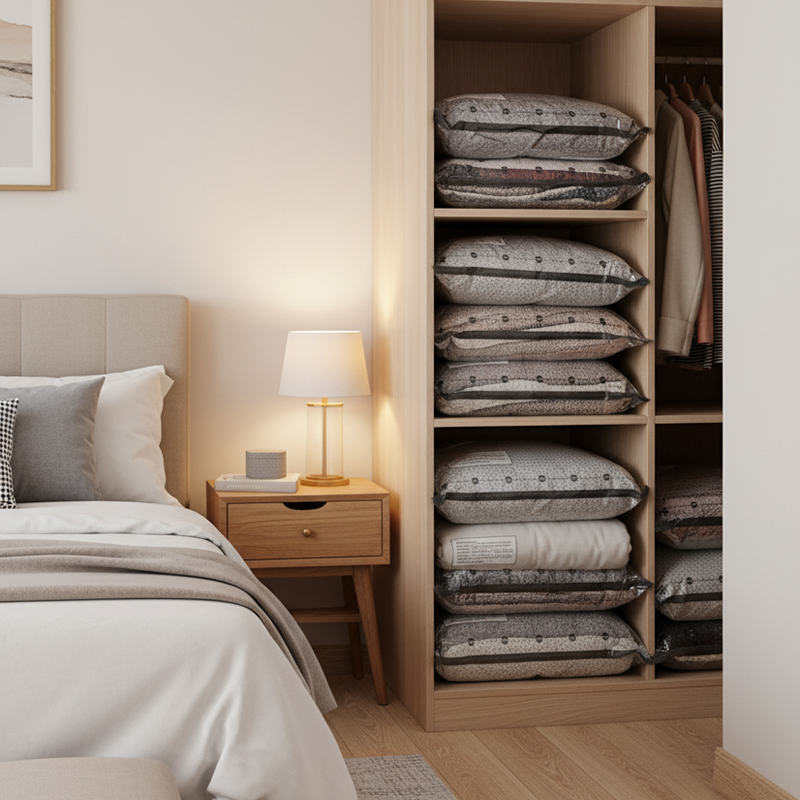 🥳2026 HOT SALE🥳💞50K+ SOLD!👵🧳 50% OFF! Cordless Vacuum Storage Set – 15 bags, 140L/min pump. Shrinks clothes, saves space. Waterproof & reusable. Holiday essential. 🎒⚡