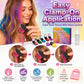 🥳2026 HOT SALE🥳💞50K+ SOLD! 🌈🎨 50% OFF! 12-Color Temporary Hair Chalk Applicator Set – Vibrant shades for highlights, streaks & full-color fun. Easy clamp-on application – wash out with shampoo! Perfect for parties, festivals & cosplay! 🎉✨