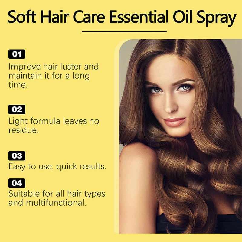 🥳2026 HOT SALE🥳💞💧 Light as Air, Deeply Nourishing! Repairing Hair Oil for Shine & Softness – 50% OFF! ✨🛁