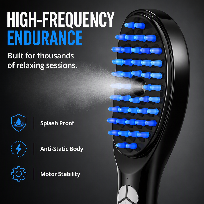 🥳2026 HOT SALE🥳💞50K+ SOLD! 💆‍♀️💡 50% OFF! #1 Viral LED Hair Brush – 4-in-1: red light stimulates follicles, blue light soothes scalp, massage boosts circulation & essential oils nourish. Just 10 mins a day – see results in 30 days! 🌿✨