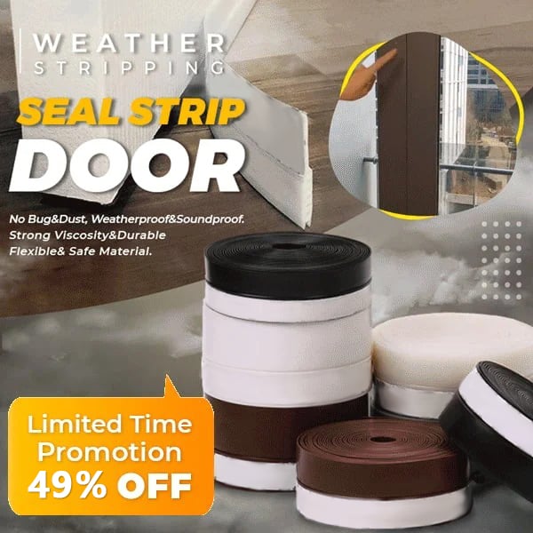 🥳2026 HOT SALE🥳💞50K+ SOLD!🏠✨ 50% OFF! Home Door Sealing Strip – Blocks noise, dust, insects & drafts. 5m flexible silicone, 5 colours – strong adhesive, no residue. A quieter, cosier home! 🛡️💚