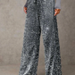 🥳2026 HOT SALE🥳💞50K+ SOLD!👵✨ LAST DAY 50% OFF! Sequin Sparkle Wide Leg Pants – Elastic waistband, easy pull-on. Dress up for parties or down for daily glam. Feel fabulous! 🎉👖