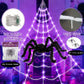 🥳2026 HOT SALE🥳💞50K+ SOLD! 🕸️🕷️ 50% OFF! Halloween Spider Web Light – 5M web with glowing spider, battery operated, flexible installation. Spooky room & garden decor! 👻✨