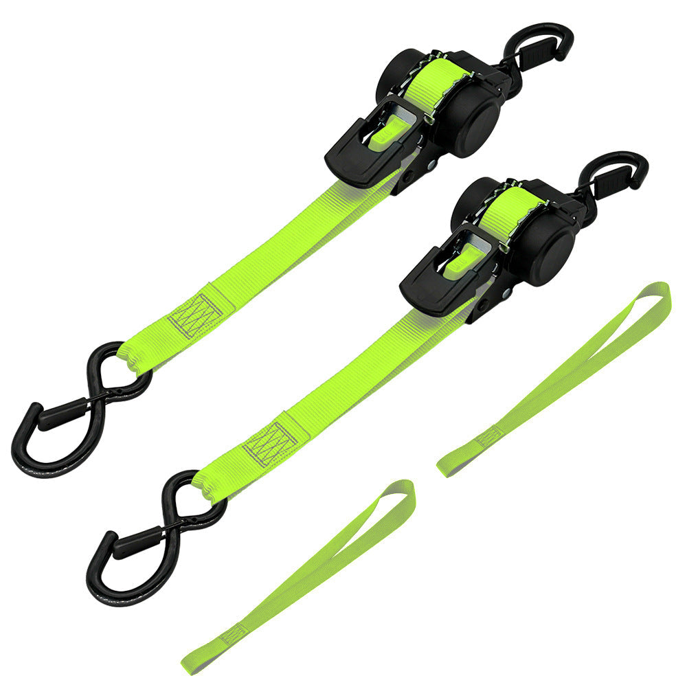 🥳2026 HOT SALE🥳💞50K+ SOLD! 🔒🚚 50% OFF! Automatic Retractable Ratchet Tie-Down Strap – auto-retract, ratchet tensioning, double hooks. 640kg max load, polyester webbing. Secure cargo easily! 🛡️💪