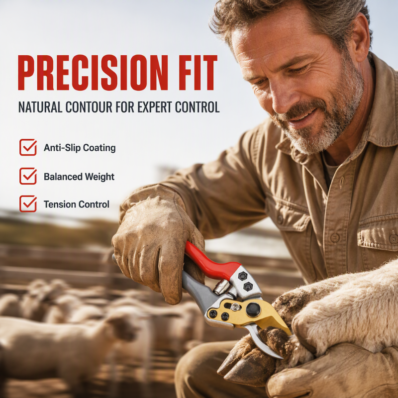 🥳2026 HOT SALE🥳💞50K+ SOLD! 🐏✂️ 50% OFF! Multi-Purpose Shears – SK5 steel blade, rubberized grip, 30/50mm cut. For sheep, cow & horse hooves + garden pruning! 🌿💪
