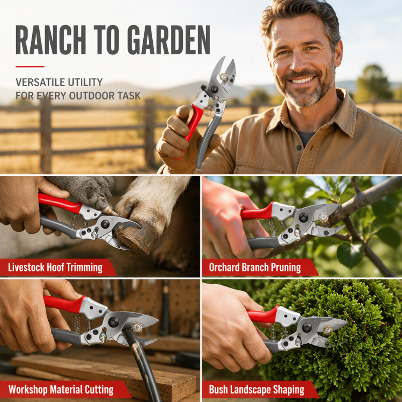 🥳2026 HOT SALE🥳💞50K+ SOLD! 🐏✂️ 50% OFF! Multi-Purpose Shears – SK5 steel blade, rubberized grip, 30/50mm cut. For sheep, cow & horse hooves + garden pruning! 🌿💪