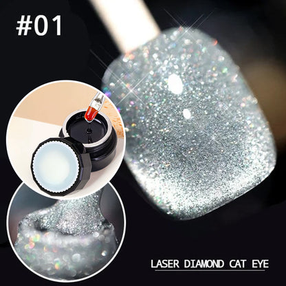 🥳2026 HOT SALE🥳💞50K+ SOLD!⏳💅LAST DAY HOT SALE 50% OFF💎Laser Diamond Cat Eye Nail Polish🌸✨