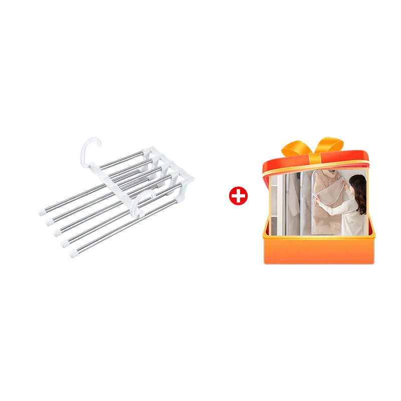 👖 BUY 2 GET 1 FREE! 🗄️ Household Multifunctional Telescopic Pants Storage Rack – Space-Saving, Adjustable Layers & Easy Assembly 🏠✨