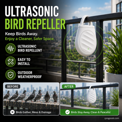 🔥Limited time offer Buy 3 get 2 free！🐦No more trouble from birds, beasts and locusts！Portable Ultrasonic Bird Repellent Keychain