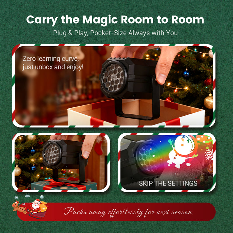 🎁Christmas Hot Sale 🎅Rotating LED Christmas Pattern Projector Light