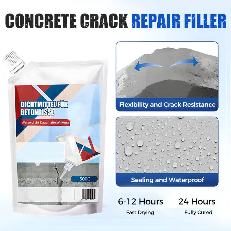 🥳2026 HOT SALE🥳💞50K+ SOLD!🎁🔥Last Day Promotion! Heavy‑Duty Concrete Crack Repair Adhesive – Permanent fix for driveways, steps & walls. No need to replace – just fill & seal! 🏠🔧