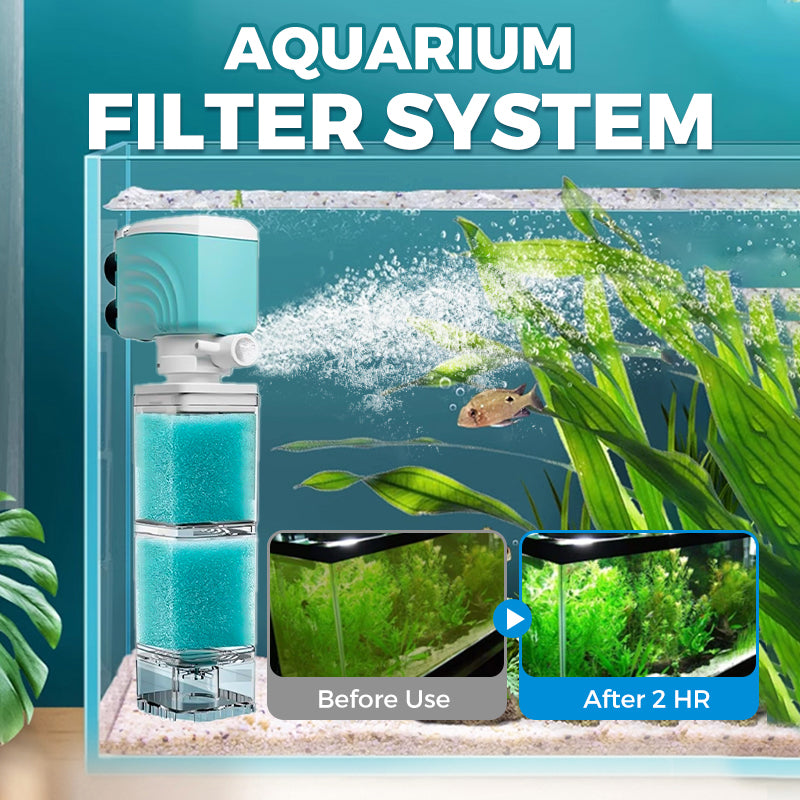 🥳2026 HOT SALE🥳💞50K+ SOLD!🐟🔧 50% OFF! Aquarium Filter System – Automatic, quiet & efficient. No more manual cleaning hassle. 🌊✅