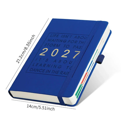 🥳2026 HOT SALE🥳💞50K+ SOLD! 📖🌟 50% OFF! 2027 Date‑Marked Notebook – One day per sheet, classic quote cover. Durable materials – your daily companion for the whole year! From £8.99! 🏠💚