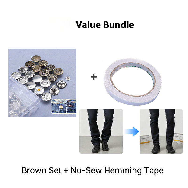 🥳2026 HOT SALE🥳💞50K+ SOLD!😍✨ Last Day 50%OFF! Revive Your Favourite Jeans. Easy clip-on, no-sew button set for a secure fit. Extend the life of your denim effortlessly. ♻️👖