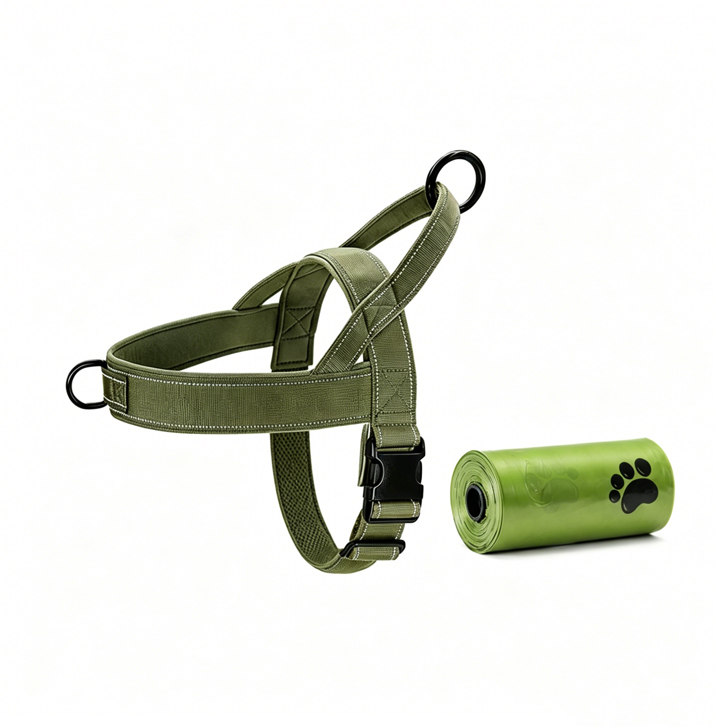 🥳2026 HOT SALE🥳💞50K+ SOLD!🐕💪 50% OFF! Heavy‑Duty Tactical Dog Harness – No‑pull, no‑choke. Reflective strips for night walks. Padded & easy‑grip handle. 🛡️✨