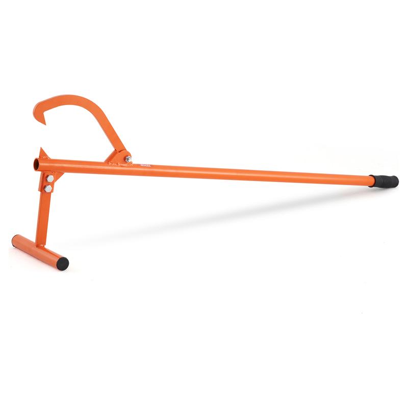 🥳2026 HOT SALE🥳💞50K+ SOLD! 🔧🧤50% OFF! 48" Carbon Steel Log Lifter – leverage design lifts logs up to 15", adjustable hook & non-slip grip. Cut safer, strain your back less! 🛡️✅