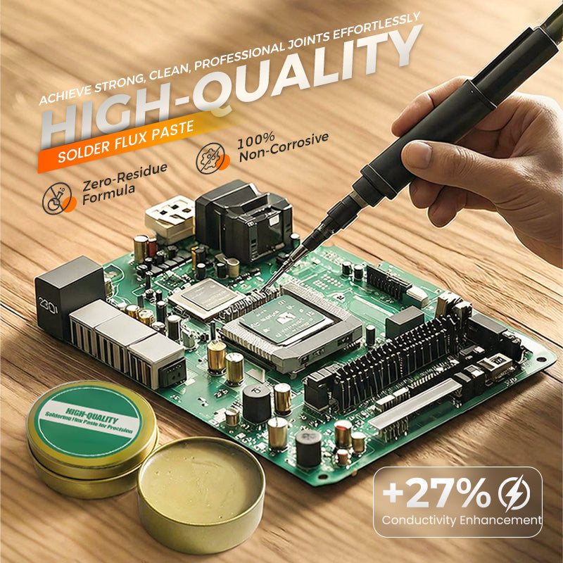 🥳2026 HOT SALE🥳💞50K+ SOLD!⚡🧴 50% OFF! High-Quality Soldering Flux Paste – Smooth flow, strong joints. Perfect for electronics & DIY repairs. ✨🔧