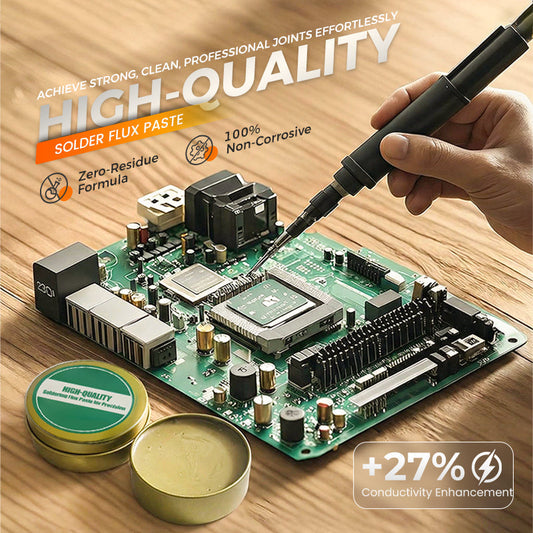 🥳2026 HOT SALE🥳💞50K+ SOLD!⚡🧴 50% OFF! High-Quality Soldering Flux Paste – Smooth flow, strong joints. Perfect for electronics & DIY repairs. ✨🔧