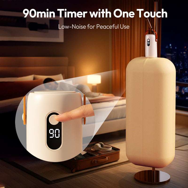 🥳2026 HOT SALE🥳💞50K+ SOLD!🏠💨 50% OFF! Portable Mini Clothes Dryer – Compact foldable design, stores easily. Dries delicates & everyday wear quickly. Perfect for small spaces & frequent travellers. 🧳✅