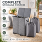 🥳2026 HOT SALE🥳💞50K+ SOLD! 🧺✨ 50% OFF! Two-Compartment Laundry Basket with Lid – removable inner bags separate whites & coloureds. Keep laundry organised & tidy! 🏠💪