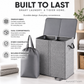 🥳2026 HOT SALE🥳💞50K+ SOLD! 🧺✨ 50% OFF! Two-Compartment Laundry Basket with Lid – removable inner bags separate whites & coloureds. Keep laundry organised & tidy! 🏠💪