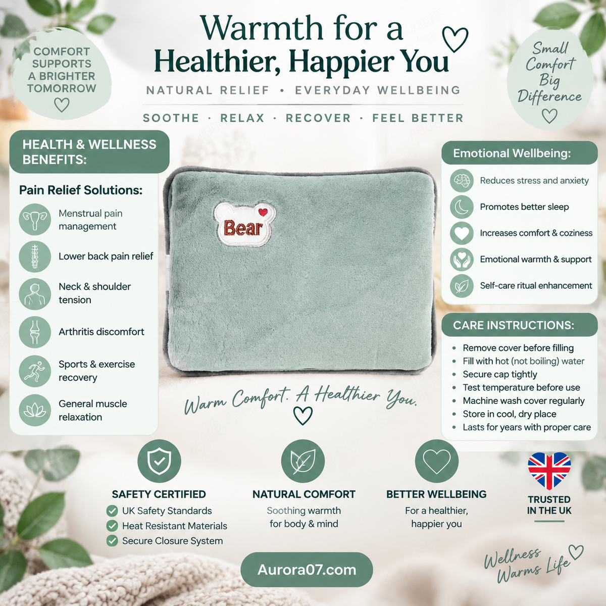 🥳2026 HOT SALE🥳💞50K+ SOLD! 🔥🛡️ 50% OFF! Rechargeable Hot Water Bottle & Heat Pad – explosion-proof, fast heating, soothing warmth for aches & cold nights. Safe & reusable! 💧💪