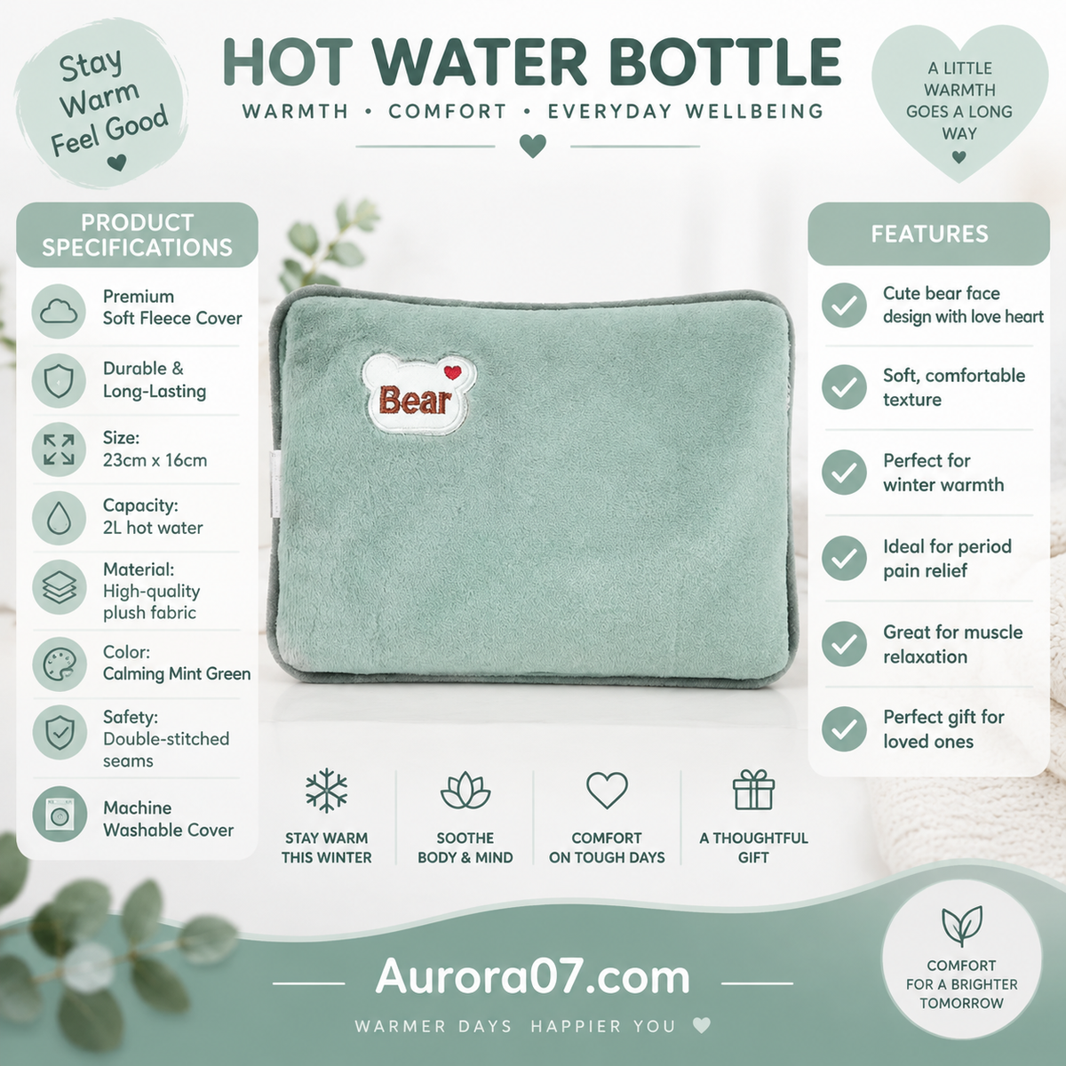 🥳2026 HOT SALE🥳💞50K+ SOLD! 🔥🛡️ 50% OFF! Rechargeable Hot Water Bottle & Heat Pad – explosion-proof, fast heating, soothing warmth for aches & cold nights. Safe & reusable! 💧💪