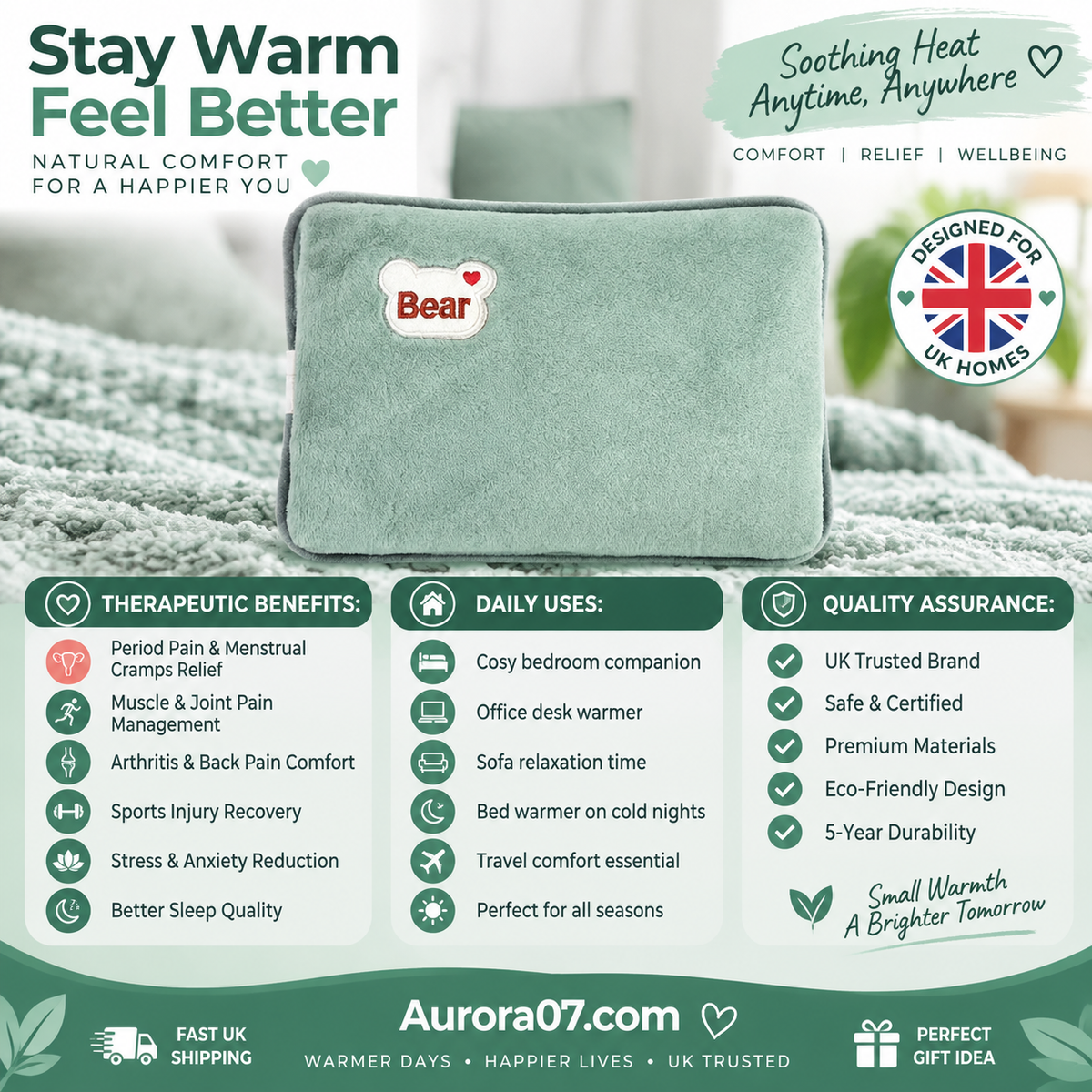 🥳2026 HOT SALE🥳💞50K+ SOLD! 🔥🛡️ 50% OFF! Rechargeable Hot Water Bottle & Heat Pad – explosion-proof, fast heating, soothing warmth for aches & cold nights. Safe & reusable! 💧💪