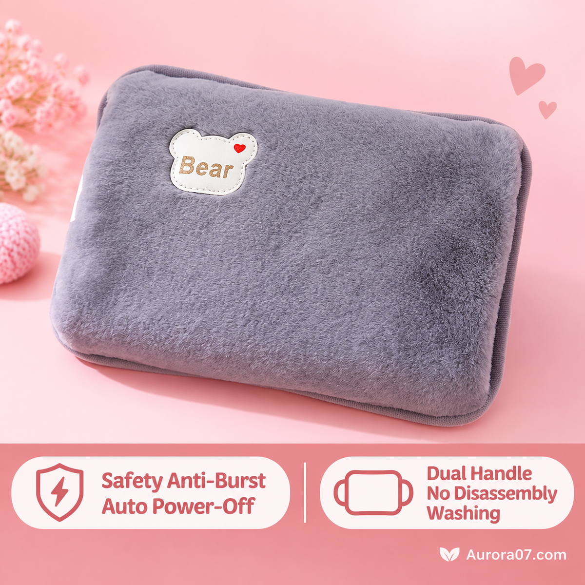 🥳2026 HOT SALE🥳💞50K+ SOLD! 🔥🛡️ 50% OFF! Rechargeable Hot Water Bottle & Heat Pad – explosion-proof, fast heating, soothing warmth for aches & cold nights. Safe & reusable! 💧💪