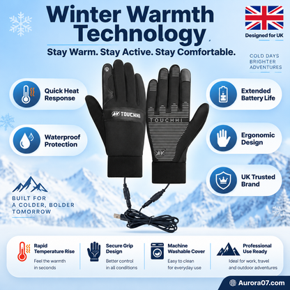 🥳2026 HOT SALE🥳💞50K+ SOLD! 🧤🔥 50% OFF! USB Heated Winter Gloves – warm polyester, textured grip, M–XL sizes. Keep hands cosy for cold-weather walks, cycling & outdoor adventures! 🛡️✅