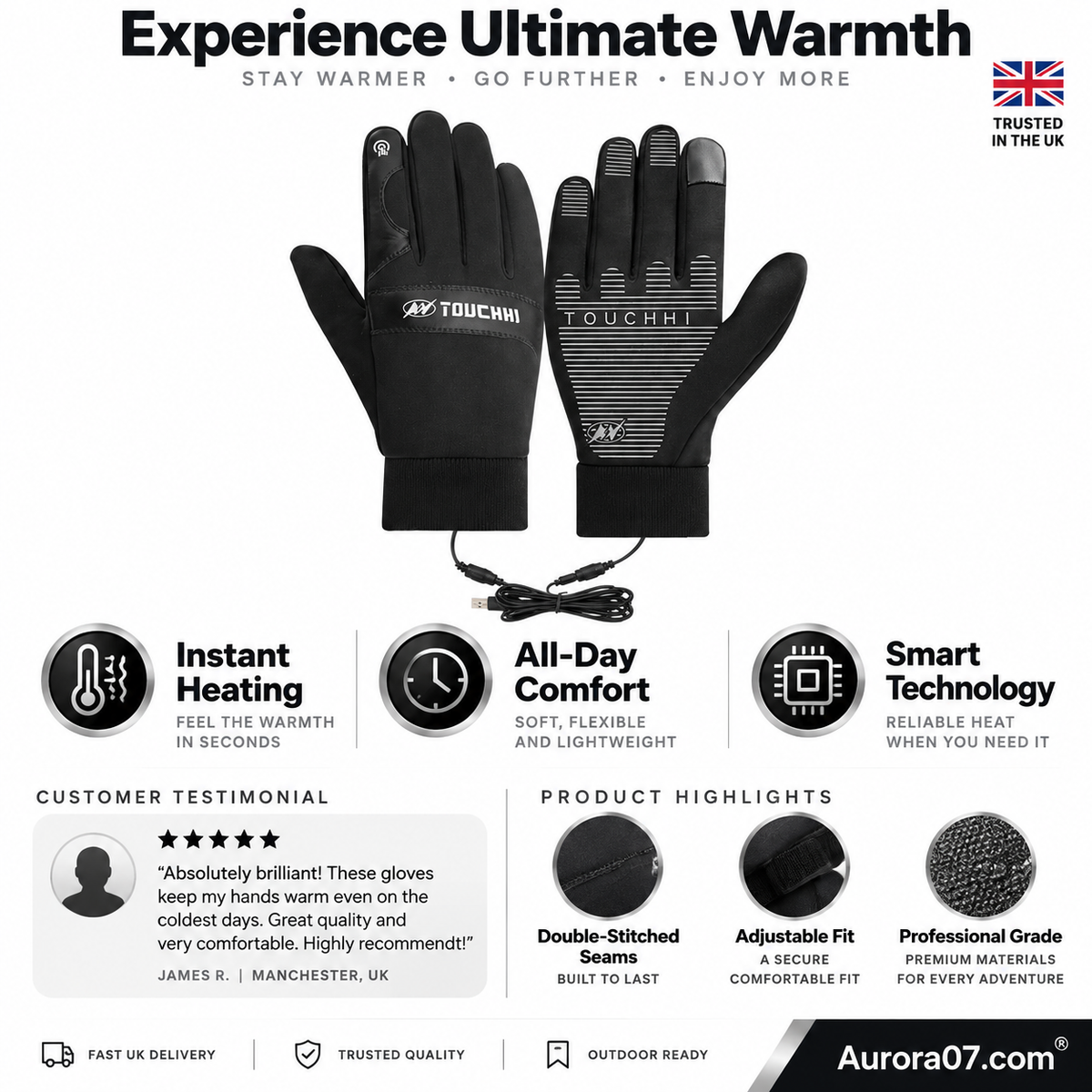 🥳2026 HOT SALE🥳💞50K+ SOLD! 🧤🔥 50% OFF! USB Heated Winter Gloves – warm polyester, textured grip, M–XL sizes. Keep hands cosy for cold-weather walks, cycling & outdoor adventures! 🛡️✅