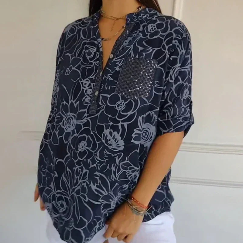 🥳2026 HOT SALE🥳💞50K+ SOLD!👵🌸 50% OFF! Printed Women's Shirts – Floral & geometric prints, soft & breathable. Easy to wear, pairs with anything. Perfect for daily elegance. 🕊️✨
