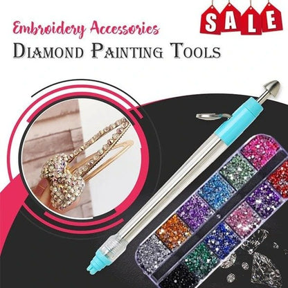 🥳2026 HOT SALE🥳💞50K+ SOLD!💎✨ 50% OFF! Diamond Painting Pen DIY Kit – One‑click pick‑up & release, no more hand‑picking stones. Perfect for phone cases, shoes & crafts – bling faster & easier! 🖌️💖