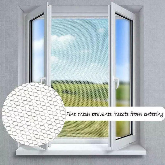 🥳2026 HOT SALE🥳💞50K+ SOLD!🦟✨ 50% OFF! FlyFree™ Window Mesh – 3‑second fit, 1.0mm ultra‑fine. Blocks all bugs, breathable & invisible. UK’s summer essential! 🏡🚀