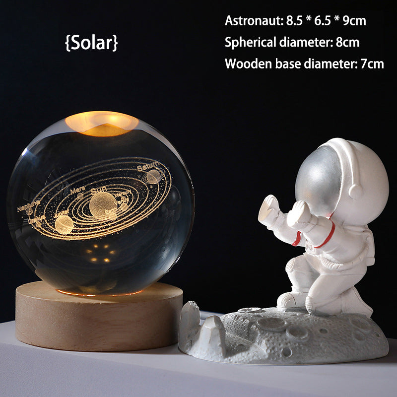 🥳2026 HOT SALE🥳💞50K+ SOLD!💫🌌 Bring the Galaxy into Your Room. 3D Crystal Ball Night Light – 50% OFF! ✨🌙