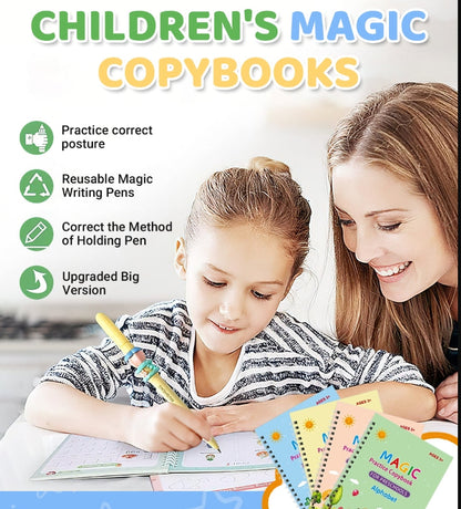 🥳2026 HOT SALE🥳💞50K+ SOLD!📚🖍️ 50% OFF! 4‑in‑1 Reusable Learning Books – Handwriting, numbers, drawing & motor skills. Magic vanishing ink – wipe & try again! Perfect for ages 2+. 💪✨