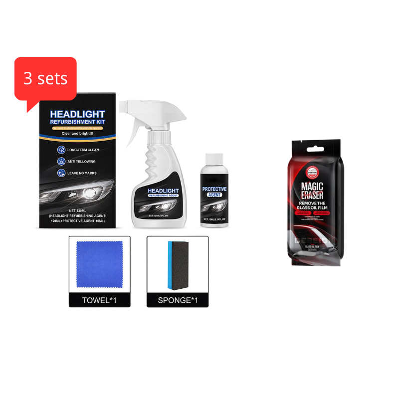 🥳2026 HOT SALE🥳💞50K+ SOLD!💥🚗 Flash Sale 50% Off! 【Headlight Restorer】 – Renews old lights to ‘Brand New’ in just 2 mins with astonishing, long-lasting brilliance for safer nights! 🔧🚘
