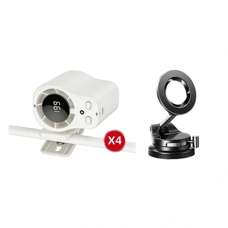 🥳2026 HOT SALE🥳💞50K+ SOLD!🧊💨 50% OFF! Hands‑Free Cooling Fan – LED display, 199 speeds. Car vent or desktop, USB rechargeable. Stay cool anywhere. 🚗✨