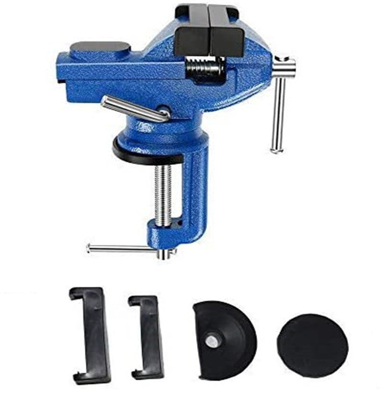 🥳2026 HOT SALE🥳💞50K+ SOLD! 🔧🛠️ 50% OFF! Heavy-Duty Mini Universal Bench Vice – Clamp-on design, 360° rotation & sturdy cast iron build. Perfect for workshops, garages & DIY – holds tight without slipping! 💪✨