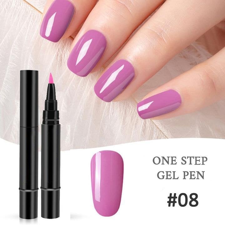 🥳2026 HOT SALE🥳💞50K+ SOLD!💅✨ BUY 1 GET 1 FREE! One Step Gel Nail Pen – 3‑in‑1, no base/top coat needed. 18 colours, salon‑grade shine, 15‑30 days wear. DIY perfection at home! 🎨💖