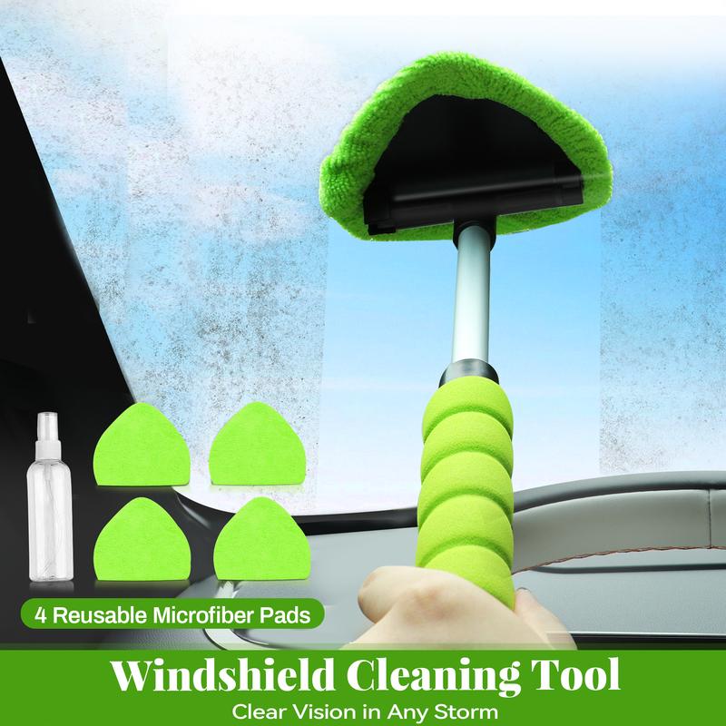 🥳2026 HOT SALE🥳💞50K+ SOLD! 🚗🧽 50% OFF! Extendable Windshield Cleaning Tool – 180° rotating head, non-slip grip, washable pads. Reach every corner, streak-free clean with less effort! 🛡️💪