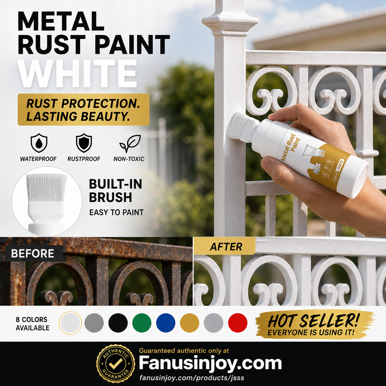 🥳2026 HOT SALE🥳💞50K+ SOLD!🖌️✨ 50% OFF! Water‑Based Metallic Silver Paint with Built‑in Brush – No extra brush needed. Covers scratches & stains in one simple spray. DIY home refresh! 🏠🎨