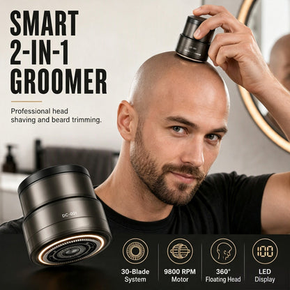 🥳2026 HOT SALE🥳💞50K+ SOLD! 😎🔋 LIMITED-TIME 50% OFF! 2-in-1 Smart Electric Shaver & Beard Trimmer – 30-blade precision, 360° floating head, digital display. Smooth bald shave & beard trim, no irritation! 🛡️💪