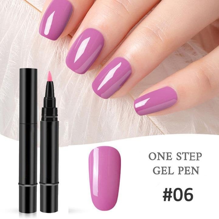 🥳2026 HOT SALE🥳💞50K+ SOLD!💅✨ BUY 1 GET 1 FREE! One Step Gel Nail Pen – 3‑in‑1, no base/top coat needed. 18 colours, salon‑grade shine, 15‑30 days wear. DIY perfection at home! 🎨💖