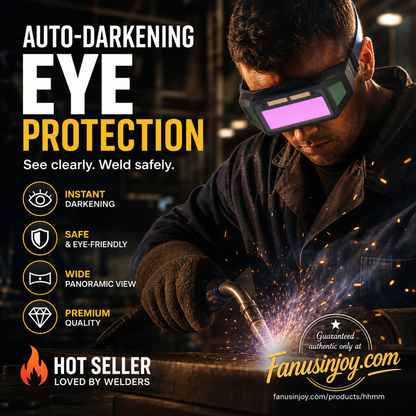 🥳2026 HOT SALE🥳💞50K+ SOLD! 🔥👓 50% OFF! Solar Auto-Darkening Welding Goggles – 1/25,000s auto dimming, solar powered, PC anti-glare lenses & adjustable rubber temples. Safe, clear welding! 🛡️💪