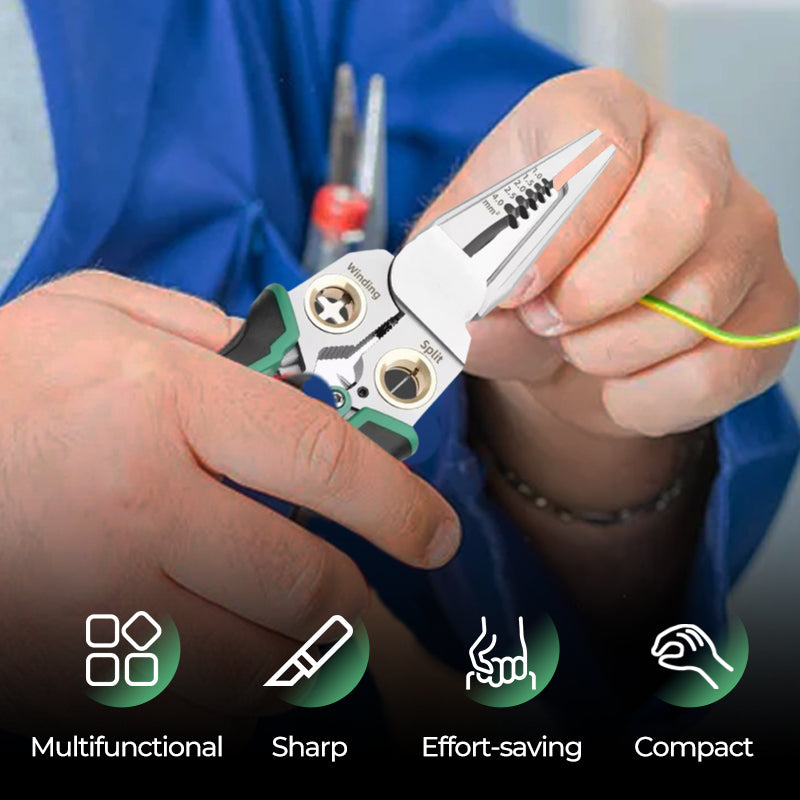 🥳2026 HOT SALE🥳💞50K+ SOLD!🔧⚠️ Flash Sale 50% Off! The Pro’s Multi-Tool: Strip, Crimp & TEST Voltage. Test before you touch! Ensure safety & precision in every DIY task. 🛡️🔨