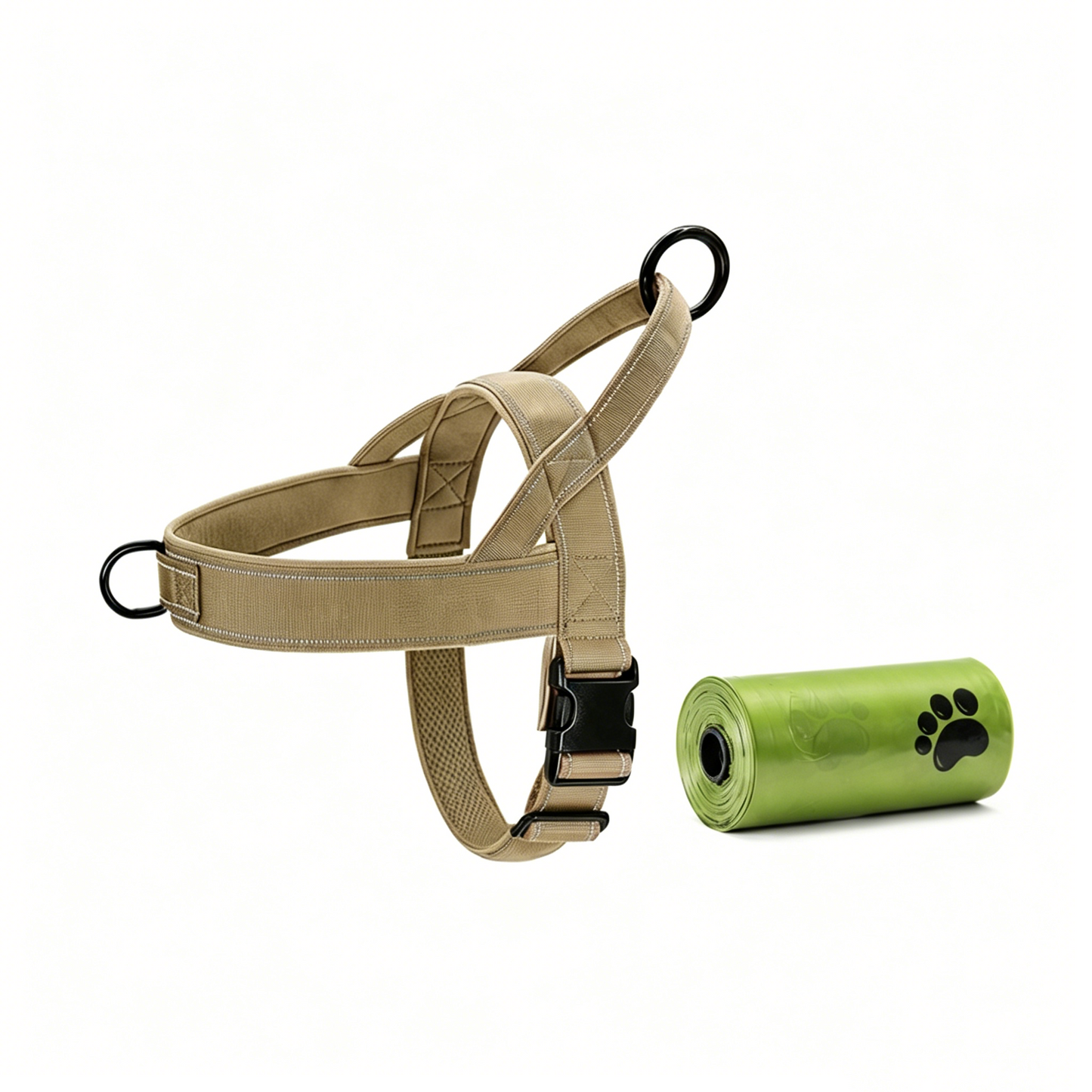 🥳2026 HOT SALE🥳💞50K+ SOLD!🐕💪 50% OFF! Heavy‑Duty Tactical Dog Harness – No‑pull, no‑choke. Reflective strips for night walks. Padded & easy‑grip handle. 🛡️✨