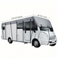 🥳2026 HOT SALE🥳💞50K+ SOLD! 🚐☔ 50% OFF! Caravan & Motorhome Roof Cover – 210D Oxford, silver-coated, adjustable straps & 2 tension straps. Protects roof from rain, leaves & costly repairs! 🛡️✅