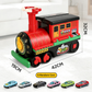 🥳2026 HOT SALE🥳💞50K+ SOLD! 🚂🎁 50% OFF! Large Rideable Toy Train – 4 play modes: push, pull, sit & play. Includes 6/12 die-cast cars & storage wagons. Safe, sturdy, ages 4-6. Perfect Christmas gift! 🛡️✨