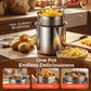 🥳2026 HOT SALE🥳💞50K+ SOLD! 🍳✨ 50% OFF! 5-in-1 Multi-Purpose Cook Pot – Fry, boil, steam & strain in one pot. 304 stainless steel, durable & versatile – crispy chicken made easy! 🔥🍗